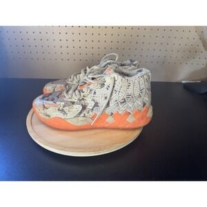 PUMA Lamelo 379254-01 Ball MB.01 Digital Camo Khaki Ultra Orange Size 7.5